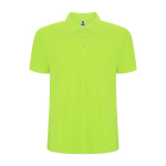 Kurzarm-Poloshirt aus Piqué 220 g/m2 Roly Direct Pegaso Premium farbe neongrün zweite Ansicht