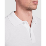 Kurzarm-Poloshirt aus Bio-Baumwolle 210 g/m2 Roly Direct Prince farbe weiß erste Detailansicht