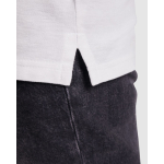 Kurzarm-Poloshirt aus Bio-Baumwolle 210 g/m2 Roly Direct Prince farbe weiß zweite Detailansicht