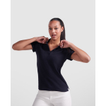 Damen-Poloshirt aus Bio-Baumwolle 210 g/m2 Roly Direct Prince farbe rot erste Gebrauchsansicht