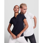 Damen-Poloshirt aus Bio-Baumwolle 210 g/m2 Roly Direct Prince farbe rot dritte Gebrauchsansicht
