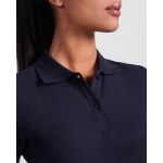 Damen-Poloshirt aus Bio-Baumwolle 210 g/m2 Roly Direct Prince farbe rot erste Detailansicht