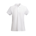 Damen-Poloshirt aus Bio-Baumwolle 210 g/m2 Roly Direct Prince farbe weiß zweite Ansicht