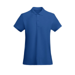 Damen-Poloshirt aus Bio-Baumwolle 210 g/m2 Roly Direct Prince farbe köngisblau zweite Ansicht