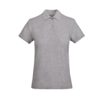 Damen-Poloshirt aus Bio-Baumwolle 210 g/m2 Roly Direct Prince farbe hellgrau zweite Ansicht