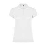 Damen-Poloshirt aus Baumwoll-Piqué 200 g/m2 Roly Direct Star farbe weiß zweite Ansicht