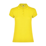 Damen-Poloshirt aus Baumwoll-Piqué 200 g/m2 Roly Direct Star farbe gelb zweite Ansicht