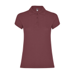 Damen-Poloshirt aus Baumwoll-Piqué 200 g/m2 Roly Direct Star farbe mahagoni zweite Ansicht
