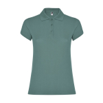 Damen-Poloshirt aus Baumwoll-Piqué 200 g/m2 Roly Direct Star farbe hellgrün zweite Ansicht