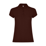 Damen-Poloshirt aus Baumwoll-Piqué 200 g/m2 Roly Direct Star farbe dunkelbraun zweite Ansicht