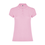 Damen-Poloshirt aus Baumwoll-Piqué 200 g/m2 Roly Direct Star farbe hellrosa zweite Ansicht