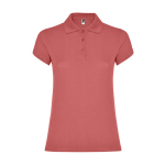Damen-Poloshirt aus Baumwoll-Piqué 200 g/m2 Roly Direct Star farbe lachsfarbig zweite Ansicht