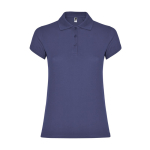 Damen-Poloshirt aus Baumwoll-Piqué 200 g/m2 Roly Direct Star farbe jeansblau zweite Ansicht