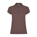 Damen-Poloshirt aus Baumwoll-Piqué 200 g/m2 Roly Direct Star farbe fuchsrot zweite Ansicht