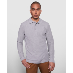 Langarm-Poloshirt aus Baumwolle 220 g/m2 Roly Direct Estrella farbe marineblau erste Gebrauchsansicht