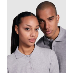 Damen-Poloshirt aus Baumwolle, Langarm 220 g/m2 Roly Direct Estrella farbe marineblau zweite Detailansicht