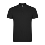 Herren-Poloshirt aus Baumwoll-Piqué 200 g/m2 Roly Direct Star farbe schwarz zweite Ansicht