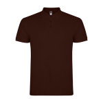 Herren-Poloshirt aus Baumwoll-Piqué 200 g/m2 Roly Direct Star farbe dunkelbraun zweite Ansicht