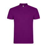 Herren-Poloshirt aus Baumwoll-Piqué 200 g/m2 Roly Direct Star farbe purpurfarben zweite Ansicht