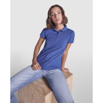 Damen-Poloshirt aus Baumwolle, Slim Fit Roly Direct Pegaso Premium farbe rot erste Gebrauchsansicht