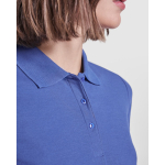 Damen-Poloshirt aus Baumwolle, Slim Fit Roly Direct Pegaso Premium farbe rot erste Detailansicht