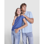Damen-Poloshirt aus Baumwolle, Slim Fit Roly Direct Pegaso Premium farbe rot dritte Detailansicht