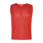 Unisex-Sporttrikot aus leichtem Material 90 g/m2 Roly Direct Roma farbe rot zweite Ansicht