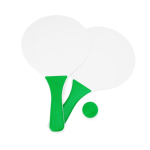 Strandtennis-Set mit 2 Holzschlägern und 1 Ball farbe pastelgrün zweite Ansicht