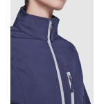 Softshell-Jacke mit Elastan für Damen 300 g/m2 Roly Direct Antartida farbe marineblau erste Detailansicht