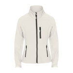 Softshell-Jacke mit Elastan für Damen 300 g/m2 Roly Direct Antartida farbe gebrochen weiß zweite Ansicht