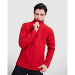 Softshell-Jacke mit Elastan, 2-lagig 300 g/m2 Roly Direct Nebraska farbe rot erste Gebrauchsansicht