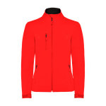Softshell-Jacke mit Elastan für Damen 300 g/m2 Roly Direct Nebraska farbe rot zweite Ansicht