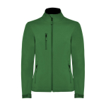 Softshell-Jacke mit Elastan für Damen 300 g/m2 Roly Direct Nebraska farbe flaschengrün zweite Ansicht