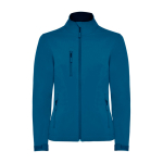 Softshell-Jacke mit Elastan für Damen 300 g/m2 Roly Direct Nebraska farbe dunkelblau zweite Ansicht