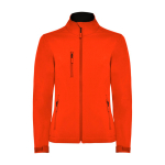 Softshell-Jacke mit Elastan für Damen 300 g/m2 Roly Direct Nebraska farbe dunkelorange zweite Ansicht