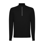 Sweatshirt aus recyceltem Polyester 200 g/m2 Roly Direct Estambul farbe schwarz zweite Ansicht