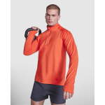 Sweatshirt aus recyceltem Polyester 200 g/m2 Roly Direct Estambul farbe dunkelorange vierte Gebrauchsansicht