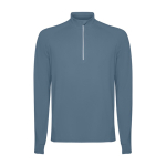 Sweatshirt aus recyceltem Polyester 200 g/m2 Roly Direct Estambul farbe blaugrau zweite Ansicht