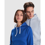 Sweatshirt aus Baumwolle und Polyester 280 g/m² Roly Direct Urban farbe verwaschenes blau dritte Detailansicht