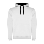 Sweatshirt aus Baumwolle und Polyester 280 g/m2 Roly Direct Urban farbe weiß/blau zweite Ansicht