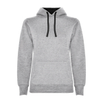 Slim Fit Sweatshirt für Damen aus Baumwolle 280 g/m2 Roly Direct Urban farbe dunkelgrau zweite Ansicht