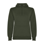 Slim Fit Sweatshirt für Damen aus Baumwolle 280 g/m2 Roly Direct Urban farbe waldgrün zweite Ansicht
