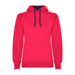 Slim Fit Sweatshirt für Damen aus Baumwolle 280 g/m2 Roly Direct Urban farbe pink zweite Ansicht
