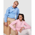 Slim Fit Sweatshirt für Damen aus Baumwolle 280 g/m2 Roly Direct Urban farbe hellrosa dritte Gebrauchsansicht