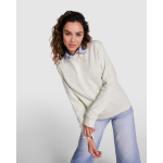 Pullover aus Baumwolle mit Rippbündchen 280 g/m2 Roly Direct Clasica farbe türkis vierte Gebrauchsansicht