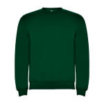 Pullover aus Baumwolle mit Rippbündchen 280 g/m2 Roly Direct Clasica farbe flaschengrün zweite Ansicht