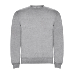 Pullover aus Baumwolle mit Rippbündchen 280 g/m2 Roly Direct Clasica farbe hellgrau zweite Ansicht