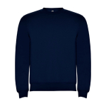 Pullover aus Baumwolle mit Rippbündchen 280 g/m2 Roly Direct Clasica farbe marineblau zweite Ansicht