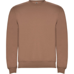 Pullover aus Baumwolle mit Rippbündchen 280 g/m² Roly Direct Clasica farbe dunkelbraun erste Gebrauchsansicht