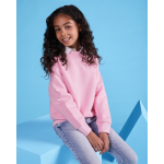 Pullover aus Baumwolle mit Rippbündchen 280 g/m2 Roly Direct Clasica farbe hellrosa zweite Gebrauchsansicht